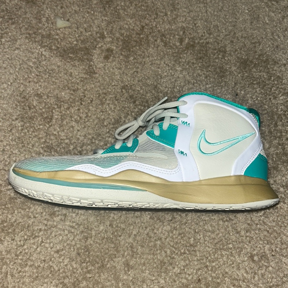 kyrie infinity sea glass dynamic turquoise metallic gold  men basketball shoes